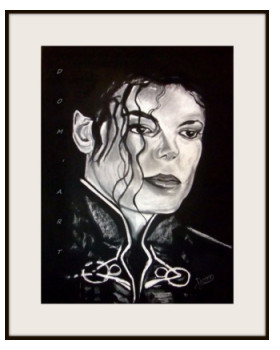 Named contemporary work « MICKAEL JACKSON », Made by ATELIER DOM'ARTS