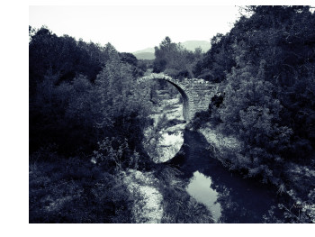 Named contemporary work « visage dans un pont romain », Made by WILLIAMSPHOTOGRAPHIE