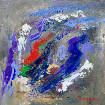 Named contemporary work « Abstrait N° 1285 », Made by JEAN-FRANçOIS CLEMENCEAU