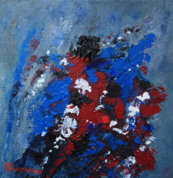 Named contemporary work « Abstrait N° 1023 », Made by JEAN-FRANçOIS CLEMENCEAU