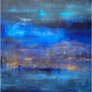 Named contemporary work « La terre est bleue », Made by BARTH MROZ
