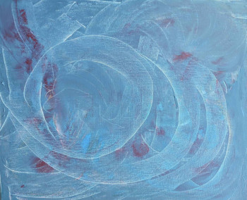 Named contemporary work « Simplement blue », Made by MARIE-LAURE TOURNIER
