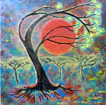 Named contemporary work « L'arbre magique », Made by AJC