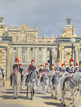 Named contemporary work « Guardia y Palacio Real », Made by SAEZMARTINEZ.FJ