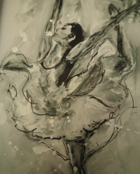 Named contemporary work « Danseuse », Made by MONIQUE CAMBRAI