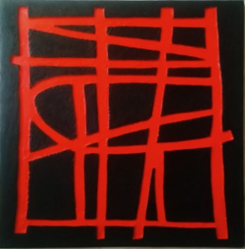 Named contemporary work « 70x70cm  03-02-24 », Made by ALAIN MAUDOUX