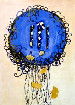 Named contemporary work « Muse de l'abondance ou Arbre d'Or », Made by LOU DORéMUS