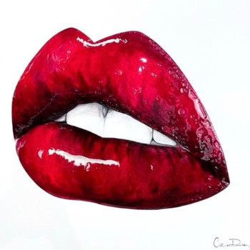 Named contemporary work « Lips », Made by CANDICE MACK