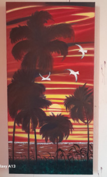 palmiers coucher de soleil On the ARTactif site