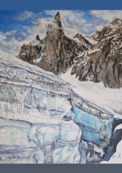 Named contemporary work « Le grand Capucin . chamonix », Made by PATRICK