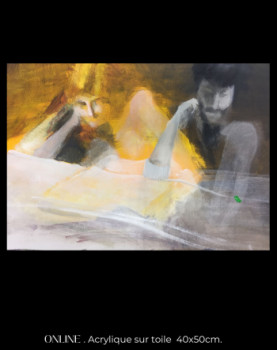 Named contemporary work « Les amants », Made by ANNIE
