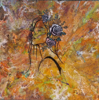 Named contemporary work « visage », Made by JSAMRIEN