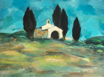 Named contemporary work « La Chapelle Sainte Sixte - Une Fenêtre sur la Provence », Made by TROTTOLI