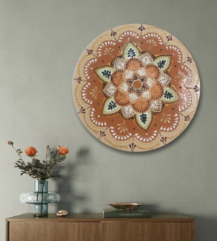 Named contemporary work « Tableau Mandala », Made by TUNISIAN MANDALAS