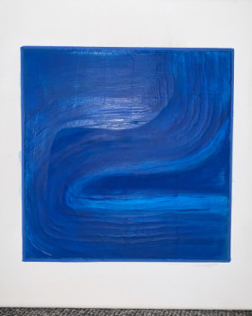 Named contemporary work « Bleu D océan », Made by ESTEL