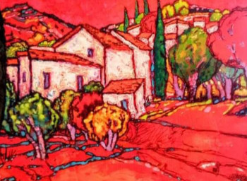 Named contemporary work « Paysage de Provence », Made by REGINALDO