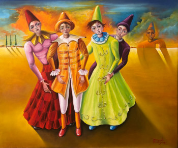 Named contemporary work « Esperando la luz del corazón », Made by RICARDO RODRIGUEZ