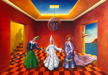 Named contemporary work « El enigma de la lámpara », Made by RICARDO RODRIGUEZ