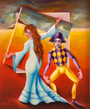 Named contemporary work « Los ladrones del paisaje », Made by RICARDO RODRIGUEZ