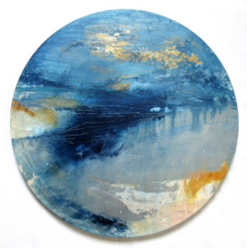 Named contemporary work « Savourer le soir (rond dans carré) », Made by CHRISTELLE DREUX