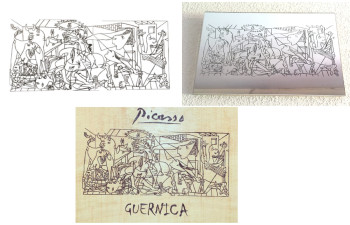 Named contemporary work « Mi Guernica », Made by EMIRALL