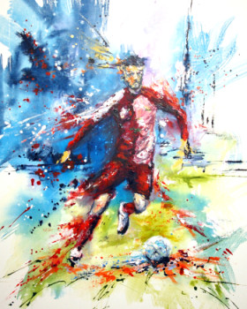 Named contemporary work « FOOT TIME », Made by JEAN-CLAUDE LANNES