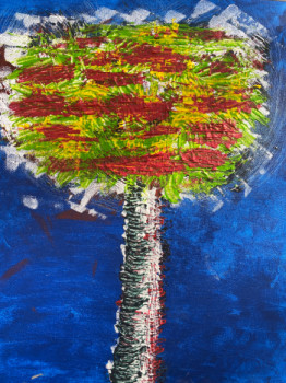 Named contemporary work « L’arbre coloré », Made by MTA