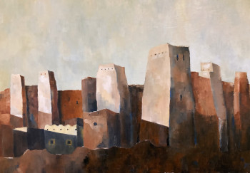 Named contemporary work « Ksar 8 », Made by MOLIA