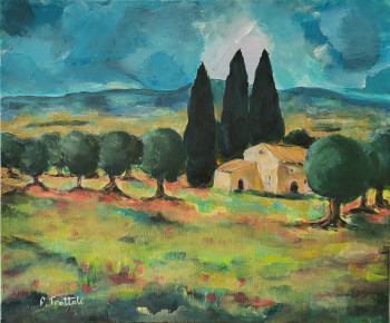 Named contemporary work « Sérénité Provençale », Made by TROTTOLI