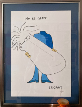 Named contemporary work « no es grabe », Made by JOAQUíN GóMEZ