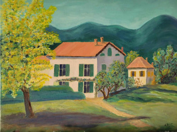 Named contemporary work « Maison à Cavalaire (Provence) », Made by ANNE LEFèVRE RéMY