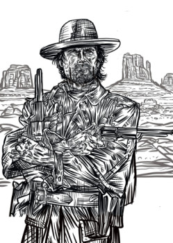 Named contemporary work « Josey Wales », Made by ERIC ERIC