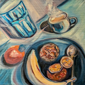 Named contemporary work « Mon petit déjeuner », Made by JULIA KKOS