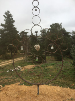 Named contemporary work « La forme ronde parfaite », Made by LE JARDIN DES LUMIèRES