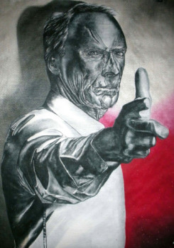 Named contemporary work « Clint Eastwood Bang Bang », Made by ERIC ERIC