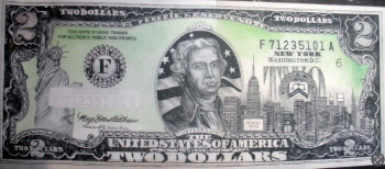 Named contemporary work « Two Dollars Commemorative New York », Made by ERIC ERIC