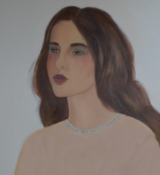 Named contemporary work « Portrait de Nyme, oeuvre vendue », Made by ANNE ROUSSEAU