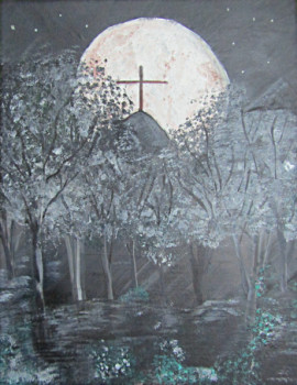 Named contemporary work « La croix », Made by ELIZABETH GARCES