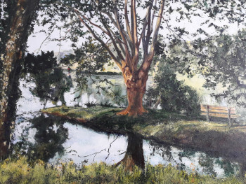 Named contemporary work « Lac de Christus », Made by EMILE-ANDRé LESAGE