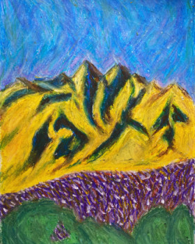 Named contemporary work « Mountains », Made by VANITY