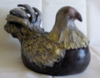 Named contemporary work « Ma poule », Made by VIVIANE (VKV)