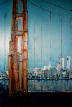 Named contemporary work « Golden gate bridge », Made by CHRISTIAN MENARD