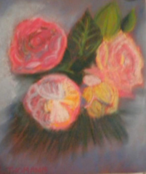 Named contemporary work « Les roses Pierre de Ronsard », Made by ELLE *