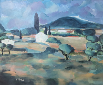 Named contemporary work « Le Mont Ventoux, Mémoire de Provence », Made by TROTTOLI