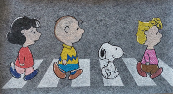 Named contemporary work « Peanuts version Beatles (pop art) », Made by PEGGYC_ART