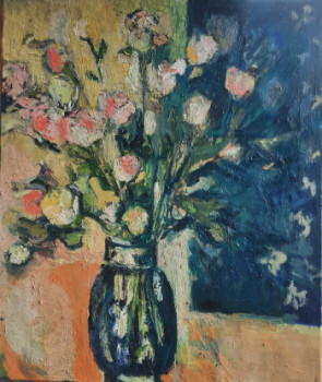 Named contemporary work « Les roses », Made by CLOTHILDE DE LA PRESLE