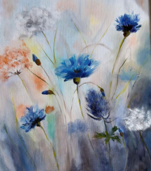 Named contemporary work « Fleurs des champs », Made by ANOUCHKA