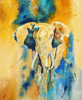 Named contemporary work « Éléphant », Made by ANOUCHKA