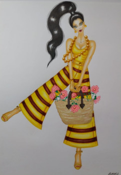 Named contemporary work « Ilustración de maniquíes y moda », Made by AURORA