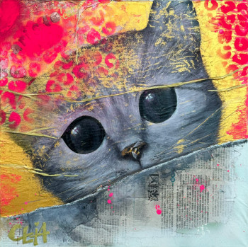 Named contemporary work « Aristo'cat », Made by CELIA MESUREUR